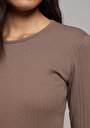 thumb-Afișați detalii pentru Pulover De Dama Maro Slim Fit  Cl1078043