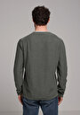 thumb-Afișați detalii pentru Pulover De Barbati Verde Regular Fit  Cl1080087