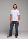thumb-Afișați detalii pentru Tricou Cu Maneca Scurta De Barbati Alb Regular Fit  Cl1079239