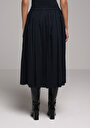 thumb-Afișați detalii pentru Fusta De Dama Albastru Marin Midi  Cl1079186