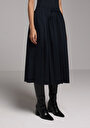 thumb-Afișați detalii pentru Fusta De Dama Albastru Marin Midi  Cl1079186