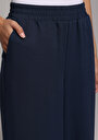 thumb-Afișați detalii pentru Pantaloni De Dama Albastru Marin Regular Fit  Cl1079430