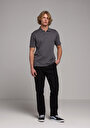 thumb-Afișați detalii pentru Tricou Polo Cu Maneca Scurta De Barbati Antracit Regular Fit  Cl1080054