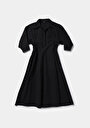 thumb-Afișați detalii pentru Rochie De Dama Negru Regular Fit  Cl1079973