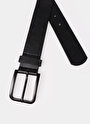 thumb-Afișați detalii pentru Curea De Barbati Negru Modern Fit  Cl1080303