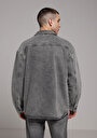 thumb-Afișați detalii pentru Jachetă De Barbati Antracit Oversize Fit  Cl1078420