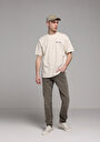thumb-Afișați detalii pentru Tricou Cu Maneca Scurta De Barbati Bej Comfort Fit  Cl1075257