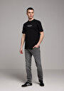 thumb-Afișați detalii pentru Tricou Cu Maneca Scurta De Barbati Negru Regular Fit  Cl1079724