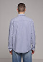 thumb-Afișați detalii pentru Camasa Cu Maneca Lunga De Barbati Albastru Regular Fit  Cl1078078