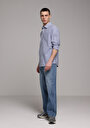 thumb-Afișați detalii pentru Camasa Cu Maneca Lunga De Barbati Albastru Regular Fit  Cl1078078