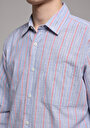 thumb-Afișați detalii pentru Camasa Cu Maneca Lunga De Barbati Albastru Regular Fit  Cl1078617