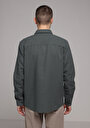 thumb-Afișați detalii pentru Camasa Cu Maneca Lunga De Barbati Verde Regular Fit  Cl1078983