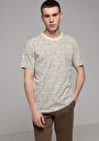 thumb-Afișați detalii pentru Tricou Cu Maneca Scurta De Barbati Bej Regular Fit  Cl1075248