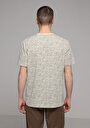 thumb-Afișați detalii pentru Tricou Cu Maneca Scurta De Barbati Bej Regular Fit  Cl1075248