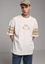 thumb-Afișați detalii pentru Tricou Cu Maneca Scurta De Barbati Ecru Oversize Fit  Cl1078660