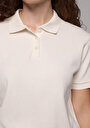 thumb-Afișați detalii pentru Tricou Polo Cu Maneca Scurta De Dama Alb Regular Fit  Cl1080452