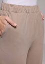 thumb-Afișați detalii pentru Pantaloni De Trening De Dama Bej Regular Fit  Cl1078956