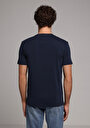 thumb-Afișați detalii pentru Tricou Cu Maneca Scurta De Barbati Albastru Marin Regular Fit  Cl1073961