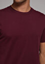 thumb-Afișați detalii pentru Tricou Cu Maneca Scurta De Barbati Mov Regular Fit  Cl1073961