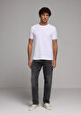 thumb-Afișați detalii pentru Tricou Cu Maneca Scurta De Barbati Alb Regular Fit  Cl1077331