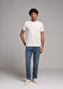 thumb-Afișați detalii pentru Tricou Cu Maneca Scurta De Barbati Alb Regular Fit  Cl1078806