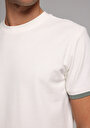 thumb-Afișați detalii pentru Tricou Cu Maneca Scurta De Barbati Alb Regular Fit  Cl1078806