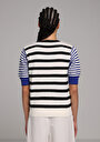 thumb-Afișați detalii pentru Pulover Cu Mâneci Scurte De Dama Multicolor Regular Fit  Cl1079168