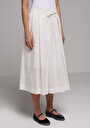 thumb-Afișați detalii pentru Fusta De Dama Alb Midi  Cl1079186