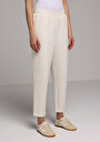 thumb-Afișați detalii pentru Pantaloni De Trening De Dama Ecru Regular Fit  Cl1079047