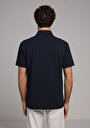 thumb-Afișați detalii pentru Tricou Polo Cu Maneca Scurta De Barbati Albastru Marin Comfort Fit  Cl1078071