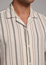 thumb-Afișați detalii pentru Camasa Cu Maneca Scurta De Barbati Ecru Regular Fit  Cl1079320
