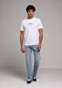 thumb-Afișați detalii pentru Tricou Cu Maneca Scurta De Barbati Alb Regular Fit  Cl1079495