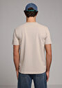 thumb-Afișați detalii pentru Tricou Cu Maneca Scurta De Barbati Bej Regular Fit  Cl1080060