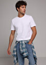 thumb-Afișați detalii pentru Tricou Cu Maneca Scurta De Barbati Alb Regular Fit  Cl1080060