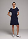 thumb-Afișați detalii pentru Rochie De Dama Albastru Marin Regular Fit  Cl1079135