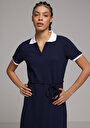 thumb-Afișați detalii pentru Rochie De Dama Albastru Marin Regular Fit  Cl1079135