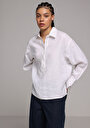thumb-Afișați detalii pentru Camasa Cu Maneca Lunga De Dama Alb Fashion Fit  Cl1078714