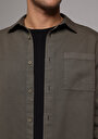 thumb-Afișați detalii pentru Camasa Cu Maneca Lunga De Barbati Kaki Relaxed Fit  Cl1076516