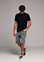 thumb-Afișați detalii pentru Tricou Cu Maneca Scurta De Barbati Negru Regular Fit  Cl1080170