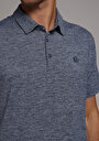 thumb-Afișați detalii pentru Tricou Polo Cu Maneca Scurta De Barbati Albastru Marin Comfort Fit  Cl1079071