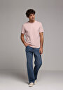 thumb-Afișați detalii pentru Tricou Cu Maneca Scurta De Barbati Roz Regular Fit  Cl1073961