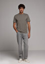 thumb-Afișați detalii pentru Tricou Cu Maneca Scurta De Barbati Kaki Regular Fit  Cl1080170