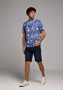thumb-Afișați detalii pentru Tricou Cu Maneca Scurta De Barbati Albastru Comfort Fit  Cl1079908