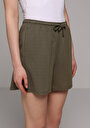 thumb-Afișați detalii pentru Short / Pantaloni Scurti De Dama Verde Regular Fit  Cl1078851