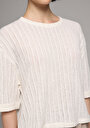 thumb-Afișați detalii pentru Pulover Cu Mâneci Scurte De Dama Ecru Regular Fit  Cl1077294