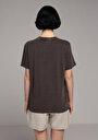 thumb-Afișați detalii pentru Tricou Cu Maneca Scurta De Dama Maro Regular Fit  Cl1080462