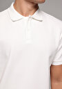 thumb-Afișați detalii pentru Tricou Polo Cu Maneca Scurta De Barbati Alb Regular Fit  Cl1080247