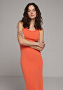 thumb-Afișați detalii pentru Rochie De Dama Portocaliu Slim Fit  Cl1079038